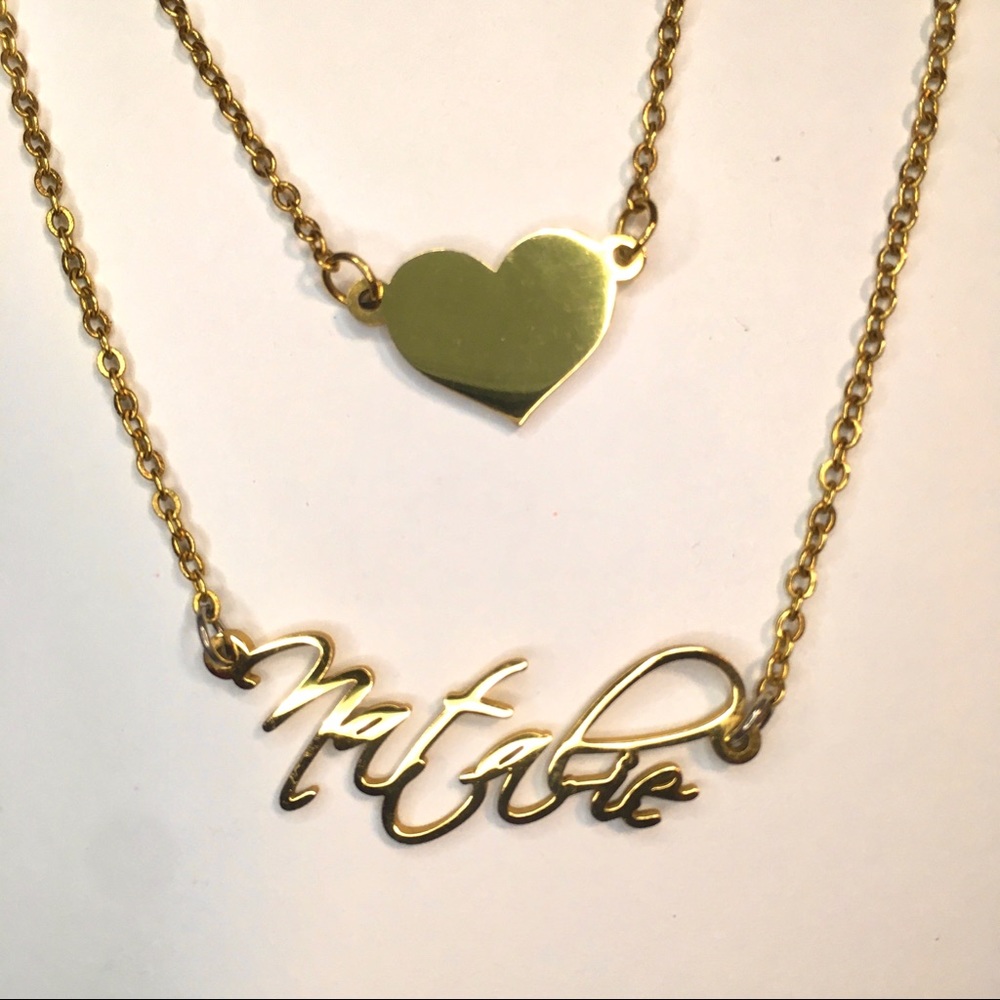 💛 *New* Natalie choker heart necklace